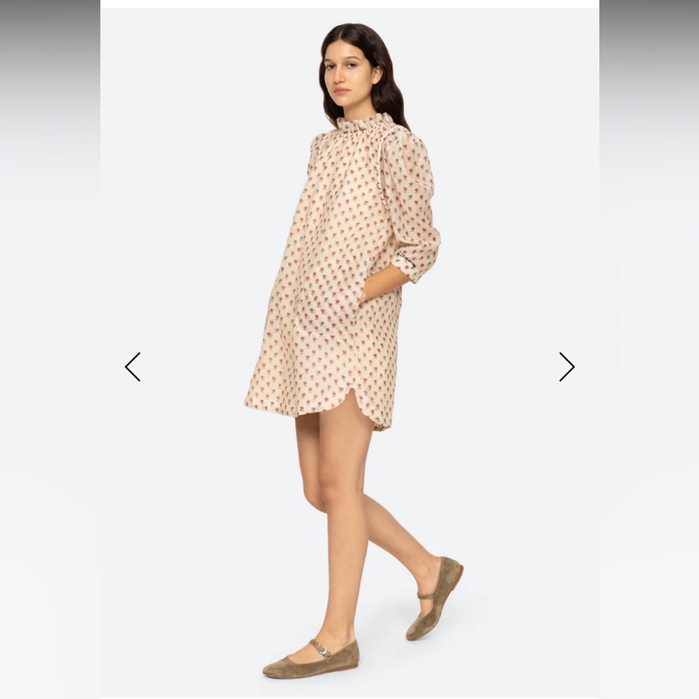Sea New York Cream and Pink Mini Dress